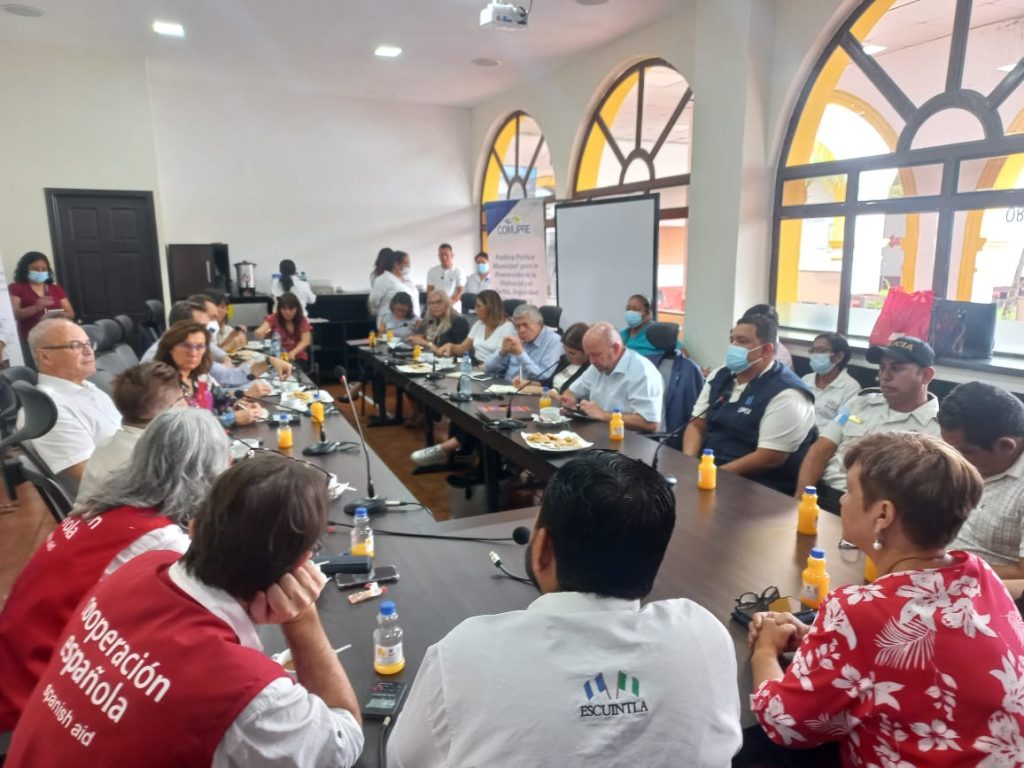 COMUPRES y equipos locales de búsqueda en el departamento de Escuintla