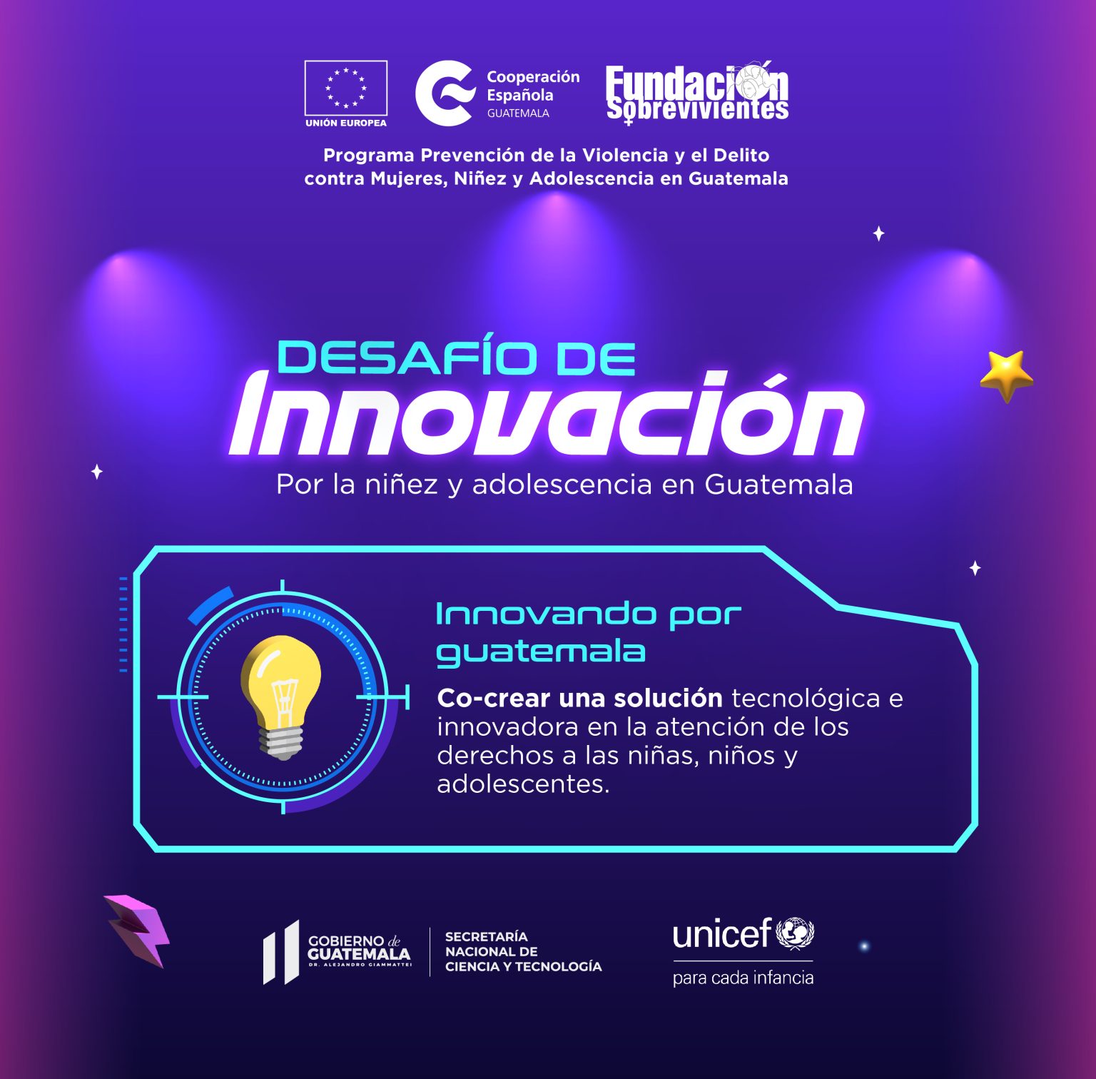 Desafío de Innovación por la niñez y adolescencia en Guatemala, con apoyo de UE y Cooperación Española