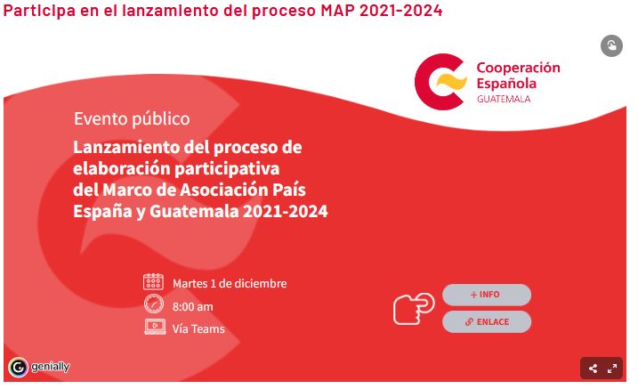 Participa en el lanzamiento del proceso MAP 2021-2024